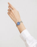Citizen Dress Eco-Drive dameklokke i stål med blå skive (28mm)