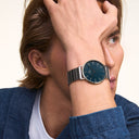 DW Classic Piano herreklokke i stål (40mm)