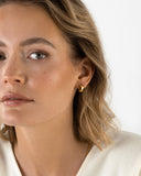 Mockberg Chunky Hoops øreringer i gullfarget stål (small)