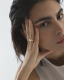 Mockberg Wavy Bolded Gold ring (str 56)