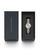 DW Petite Unitone dameklokke i stål (28mm)