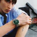 Gant Park Hill II Day-date herreklokke i stål (43,5mm)