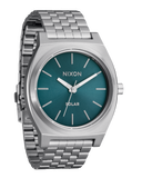 Nixon Time Teller Solar herreklokke i matt stål (37mm)