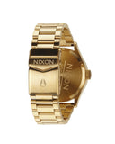 Nixon Sentry herreklokke i gullfarget stål (42mm)