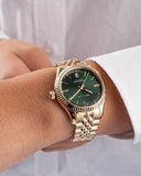 Gant Sussex dameklokke i gullfarget stål (34mm)