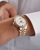 Gant Sussex dameklokke i gullfarget stål (34mm)
