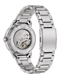 Citizen Automatic herreklokke i stål med sølv skive (40mm)