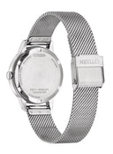 Citizen Eco-Drive dameklokke i stål med hvite skive (31,5mm)