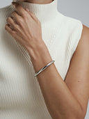 Mockberg Aura Bold Bangle armring i stål (medium)