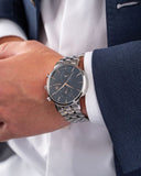 Gant Park Hill II Day-date herreklokke i stål (43,5mm)