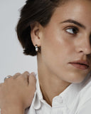 Mockberg Chunky Hoops øreringer i stål (medium)
