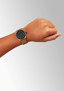 Nixon Time Teller klokke i bronsefarget stål (37mm)