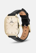 DW Marlon Sheffield herreklokke med sort rem (32x36,3mm)