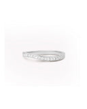 byBiehl Ocean Flow Band Sparkle sølv ring (str 48)