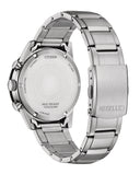 Citizen Eco-Drive Chrono herreklokke i stål med grønn skive (40mm)