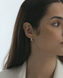 Mockberg Pavé Precious Hoops øreringer i stål (small)