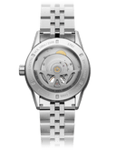 RW Freelancer Automatic Open Heart herreklokke i stål med blå skive (42mm)