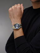 RW Freelancer Automatic herreklokke i tofarget stål med blå skive (38mm)
