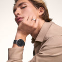 DW Classic Piano herreklokke i stål (40mm)