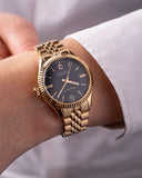Gant Sussex dameklokke i gullfarget stål (34mm)