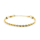 Mockberg Bold Rope gullfarget armbånd i stål (small)