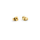 Mockberg Love Gold Studs øredobber i gullfarget stål (small)