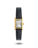 Mockberg Timeless Leather Petite klokke med sort rem (15,5x23,5mm)