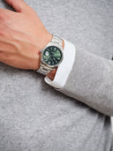 Gant Prestige 106 herreklokke i stål med grønn skive (40,5mm)