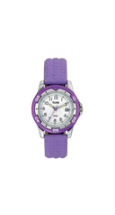 Club barneklokke med fiolett silikonrem (29mm)