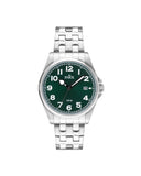 Inex herreklokke med stållenke og grønn skive (39mm)