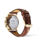 DW Iconic Chrono St.Mawes Panda herreklokke med rem (42mm)