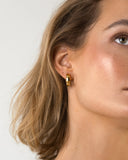 Mockberg Chunky Hoops øreringer i gullfarget stål (large)