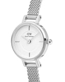 DW Petite Mini dameklokke i stål (19mm)