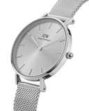 DW Petite Unitone dameklokke i stål (32mm)