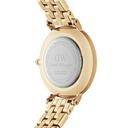 DW Petite 5-Link Evergold dameklokke i gullfarget stål (28mm)