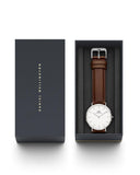 DW Classic St. Mawes Silver herreklokke  (40mm)