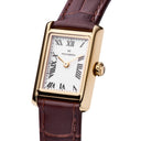 Mockberg Timeless dameklokke med brun rem (19x28mm)