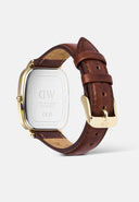 DW Marlon Sheffield herreklokke med brun rem (32x36,3mm)