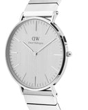 DW Classic Piano herreklokke i stål (40mm)