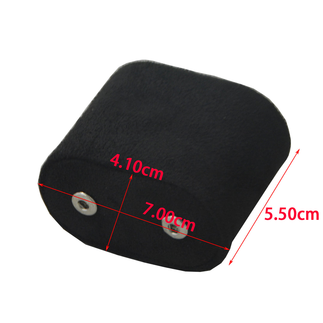 Klokkeboks til reise i sort PU-skinn (3 klokker)