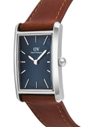 DW Bound herreklokke med brun rem (24x35mm)