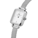DW Quadro Mini Sterling dameklokke i stål (15,4x18,2mm)