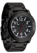 Nixon Smyth herreklokke i sortfarget stål (44mm)