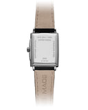RW Toccata Rectangular dameklokke med sort rem (22x28mm)
