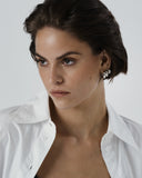 Mockberg Chunky Hoops øreringer i stål (medium)