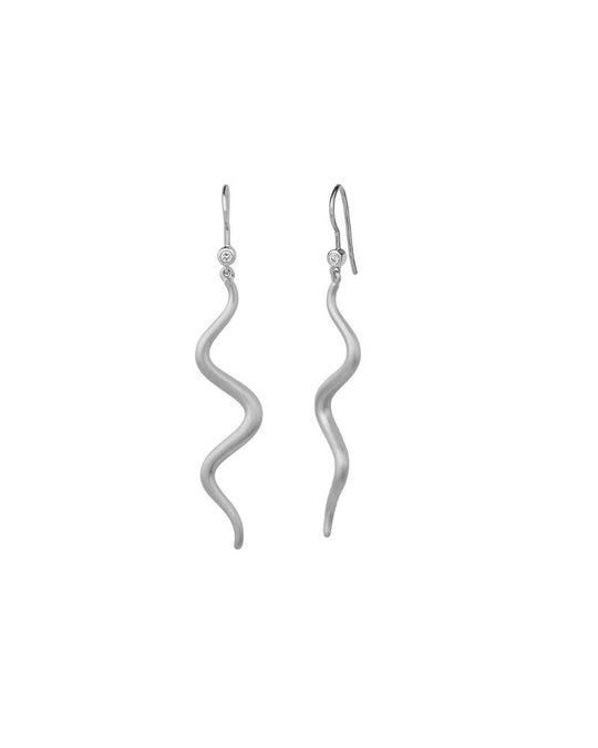 Wave Earrings Silver