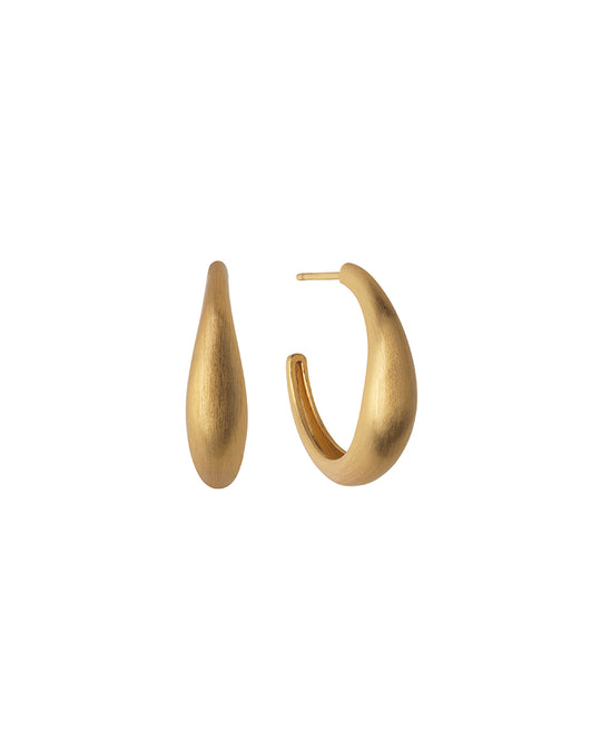 Ocean Flow Hoop Medium Gold