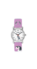 Club Hest barneklokke med lys lilla rem (27mm)