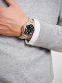 Gant Prestige 250 herreklokke i tofarget stål med sort skive (41mm)