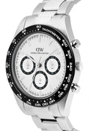 DW Iconic Chrono herreklokke med stållenke (42mm)